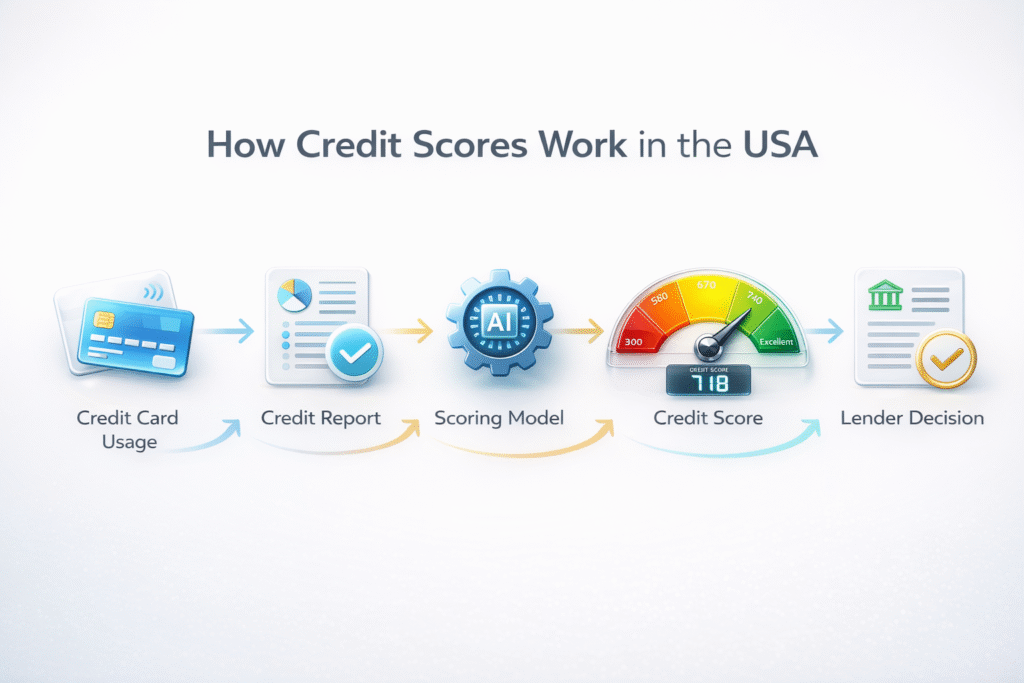 how do credit scores work in usa