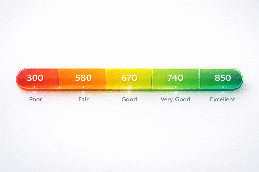 how do credit scores work in usa