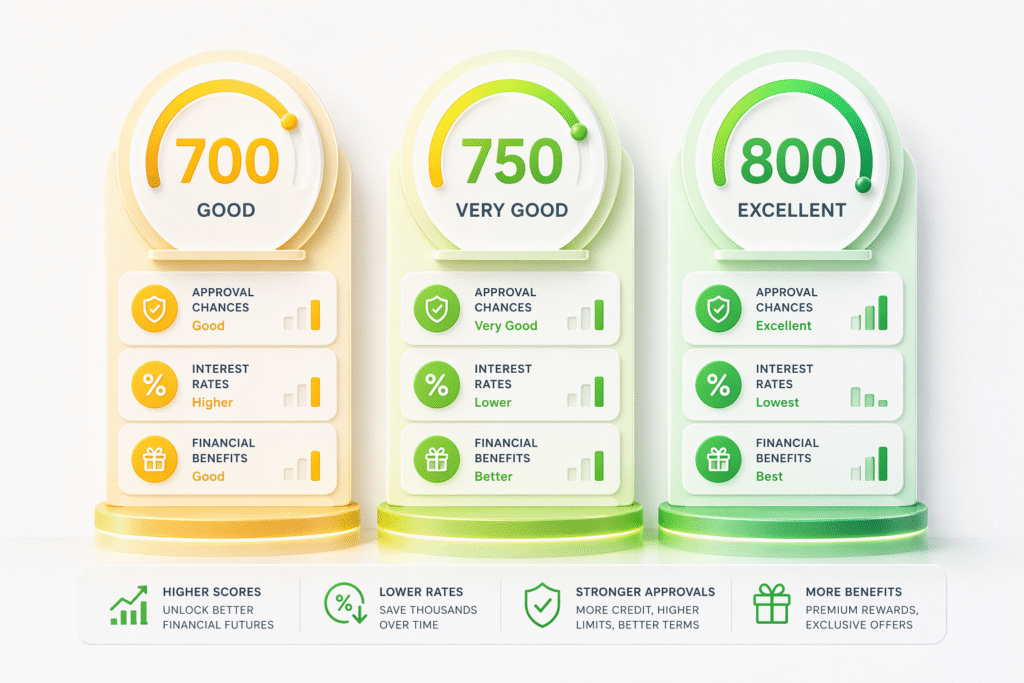 what is a good credit score in the USA