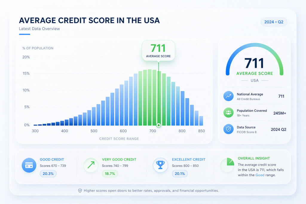 what is a good credit score in the USA