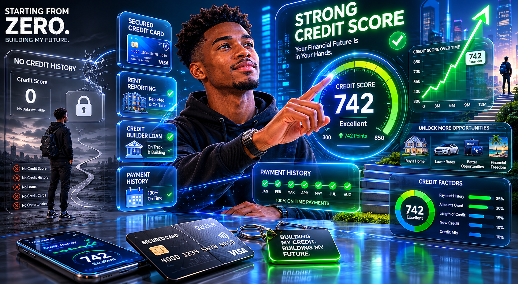How to Build Credit With No Credit History: 11 Strongest Ways to Start From Zero 1 How to Build Credit With No Credit History: 11 Strongest Ways to Start From Zero