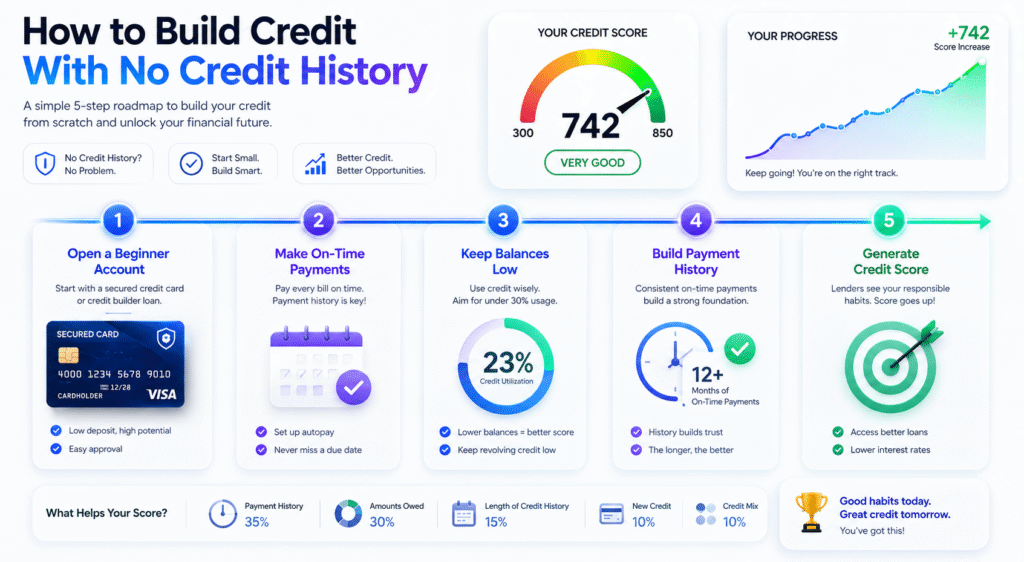 How to Build Credit With No Credit History: 11 Strongest Ways to Start From Zero 2 how to build credit with no credit
