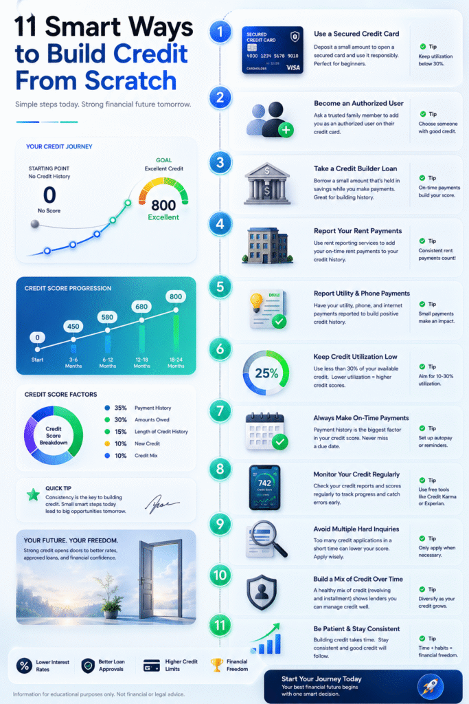 How to Build Credit With No Credit History: 11 Strongest Ways to Start From Zero 4 how to build credit with no credit