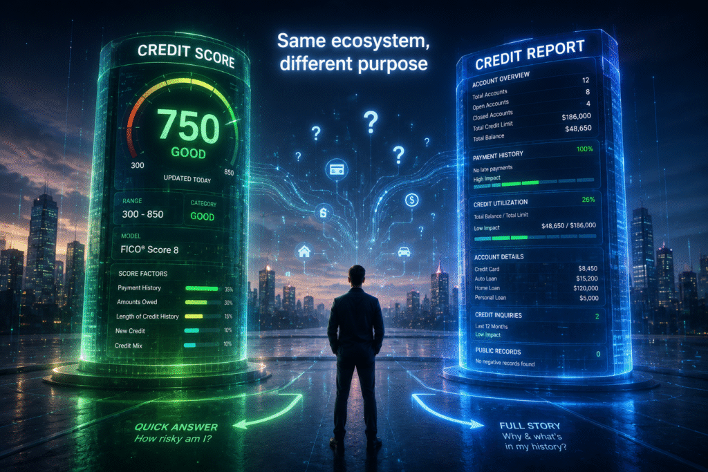 Credit Score vs Credit Report: 10 Key Differences You Need to Know for Best CIBIL/FICO score 3 credit score vs credit report